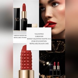 NEW ROSSO VALENTINO MATTE 111A STAR STUDS EDITION FULL SIZE REFILLABLE VERSION